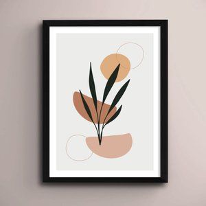 Modern Minimalist Abstract Boho Wall Art Print Home Decor [No Frame]